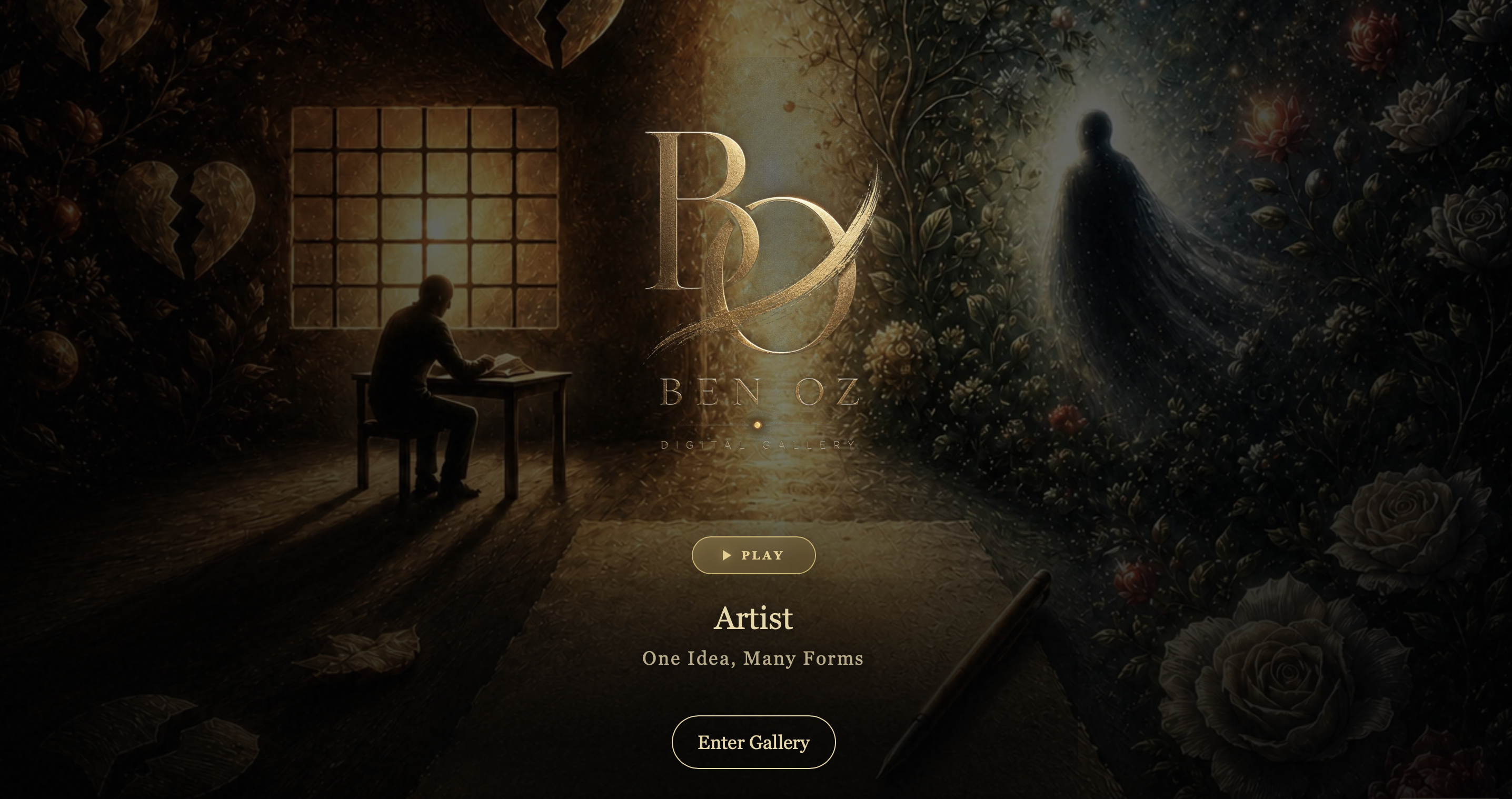 Ben Oz digital gallery website